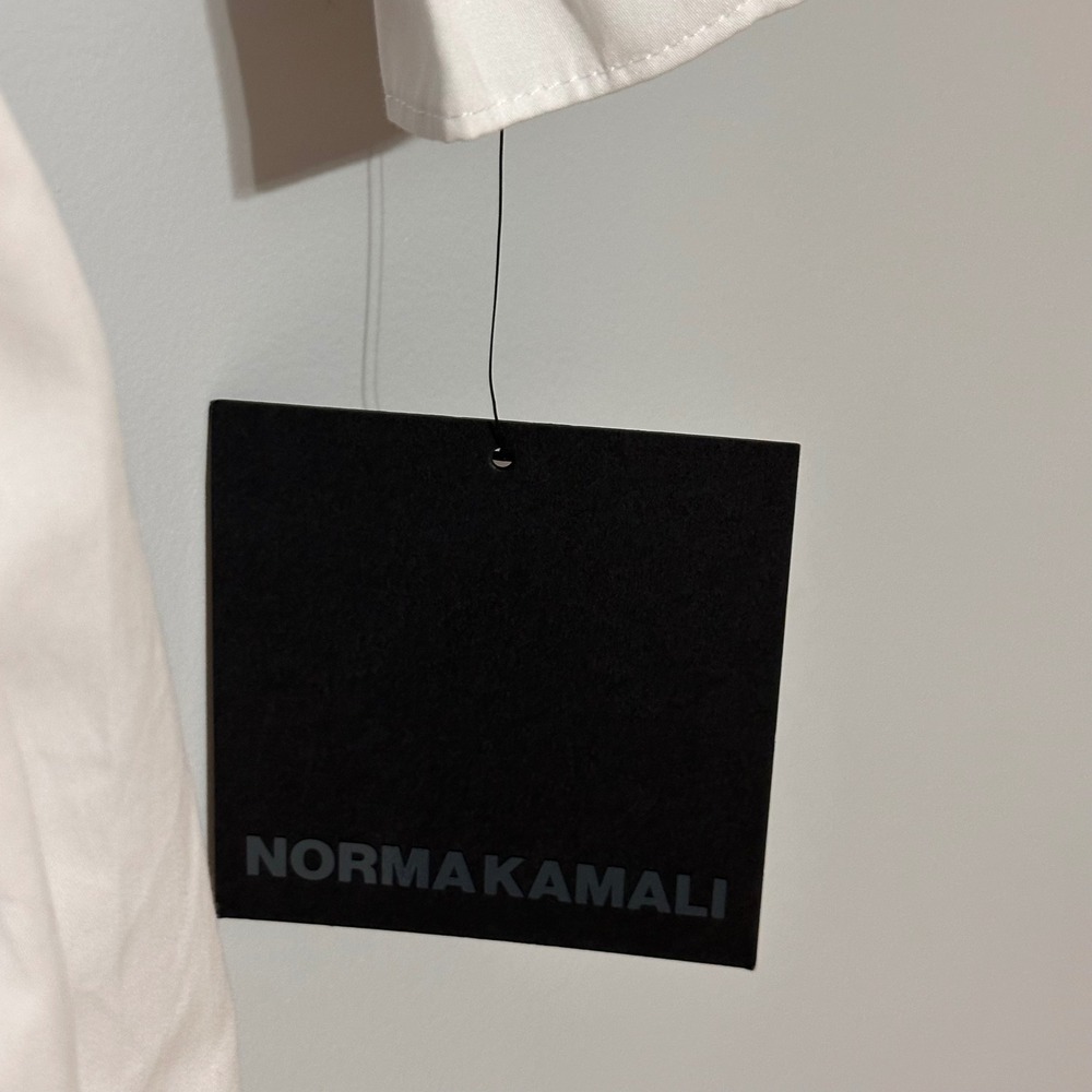 Norma Kamali White Off-Shoulder Mini Dress - Picture 5 of 9
